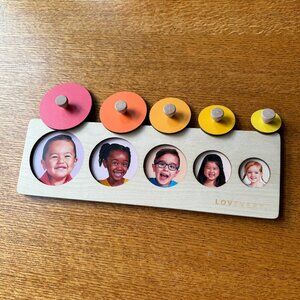 LOVEVERY Face puzzle - 5 inset puzzles in one from Babble Kit 13 mo +